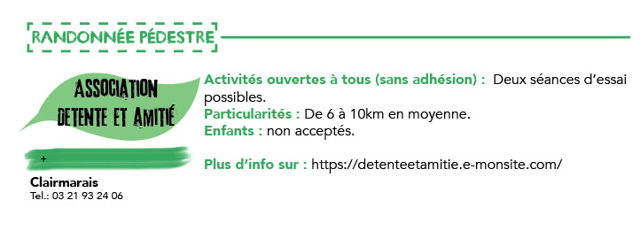Clairmarais détente et amitié
