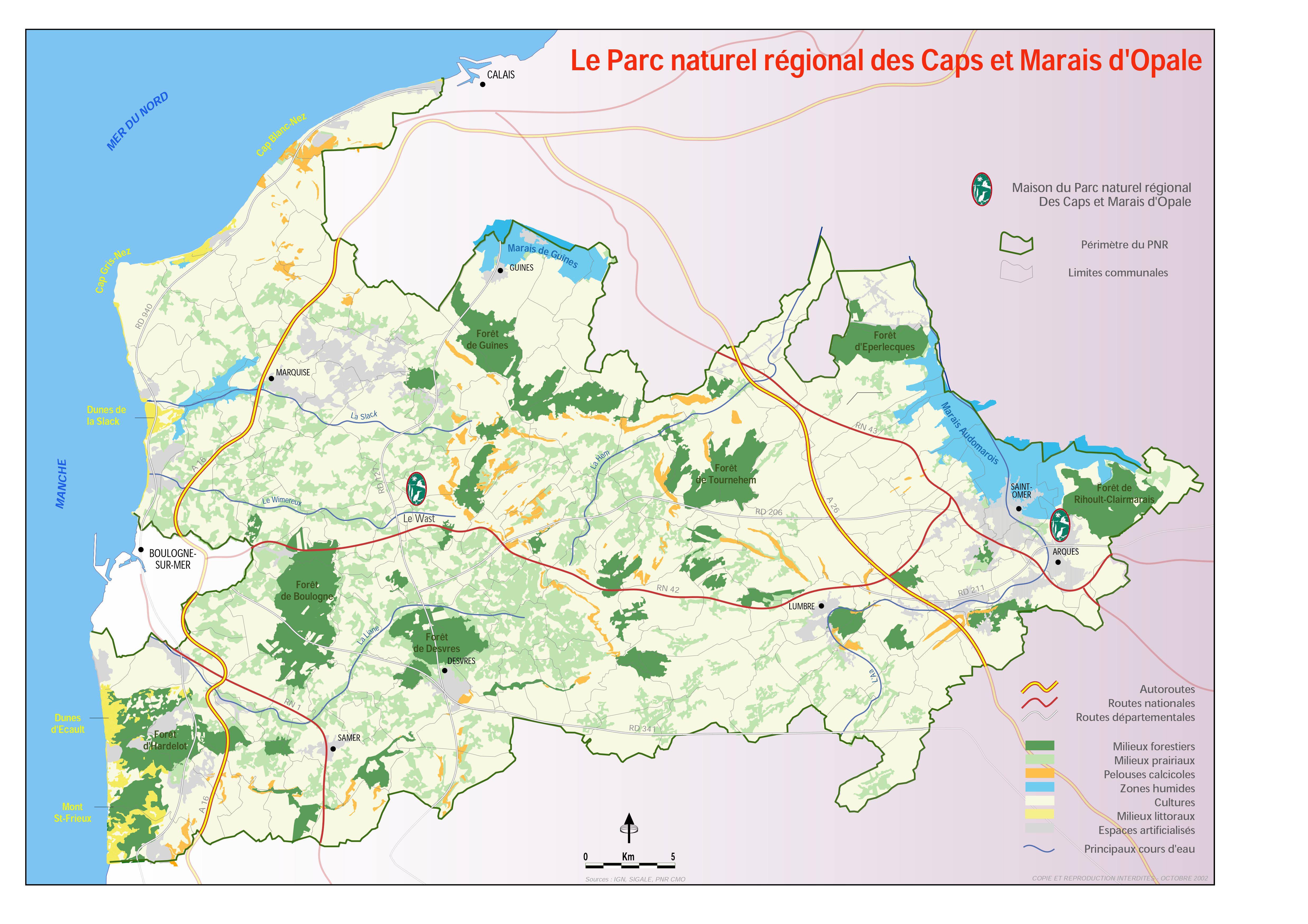Carte milieux naturels