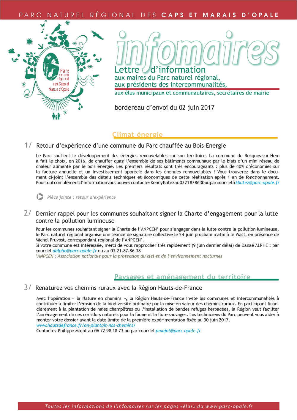infomaires du 2 juin 2017