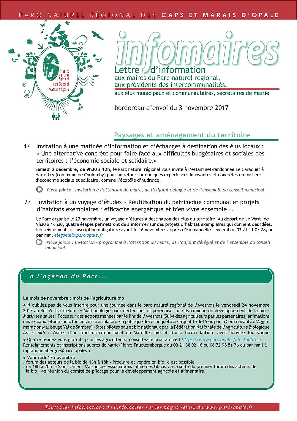 infomaires du 3 novembre 2017