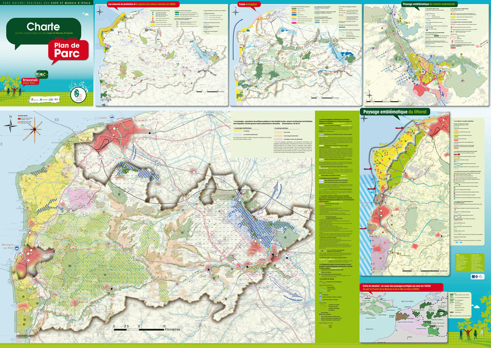le Plan de Parc tel qu'il figure dans la charte du Parc